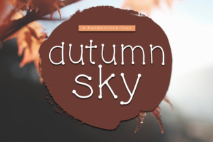 Autumn Sky: A Display Font That Elevates Your Craft Projects