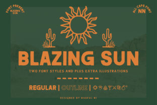 Blazing Sun: A Vintage Font That Elevates Branding