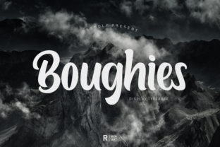 Boughies Font for Handmade and Commercial Designs