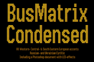 Bus Matrix: A Bold Typeface for Urban Branding
