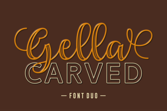 Gella Carved Duo: A Versatile Display Font for Creative Branding