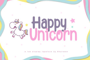 Happy Unicorn Font for Web Design and Branding