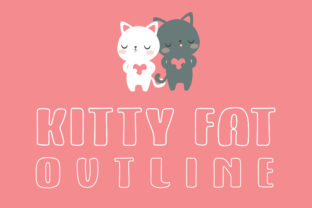 Kitty Fat Outline: A Playful Font for Bold Campaigns
