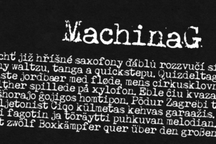 Machina G: A Display Font for Editorial Excellence
