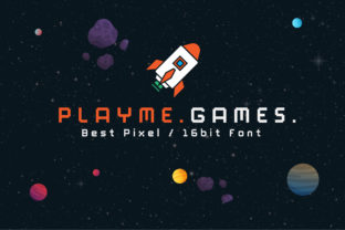 PlayMe.Games. – A Pixel-Style Font for Modern Web Design