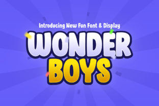 Wonder Boys Font for Handmade and Commercial Craft Projects